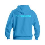 Push Yourself: Ocean Blue Spartan Proteins Hoodie