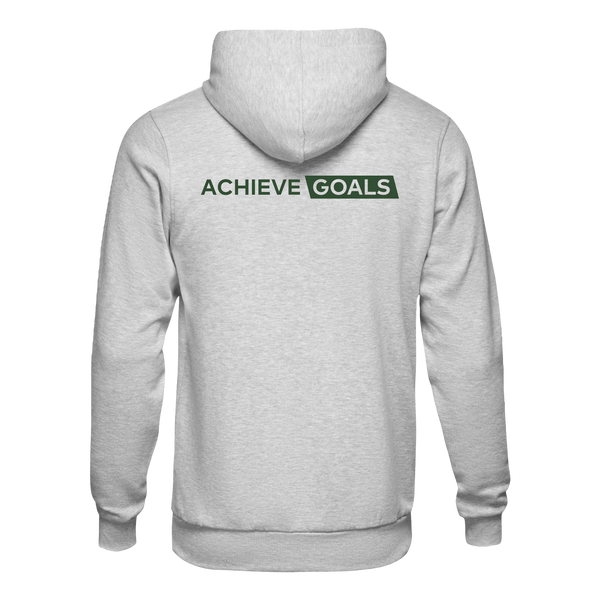 Achieve Goals: Grey Spartan Proteins Hoodie
